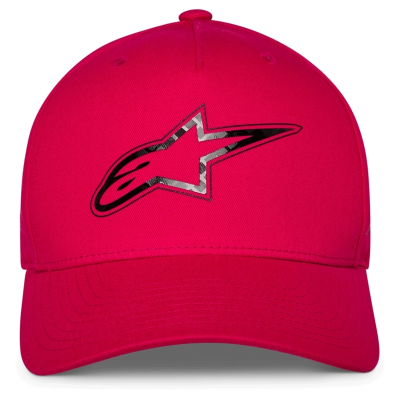 Czapka z daszkiem Alpinestars Carbon Fiber w kolorze czerwonym