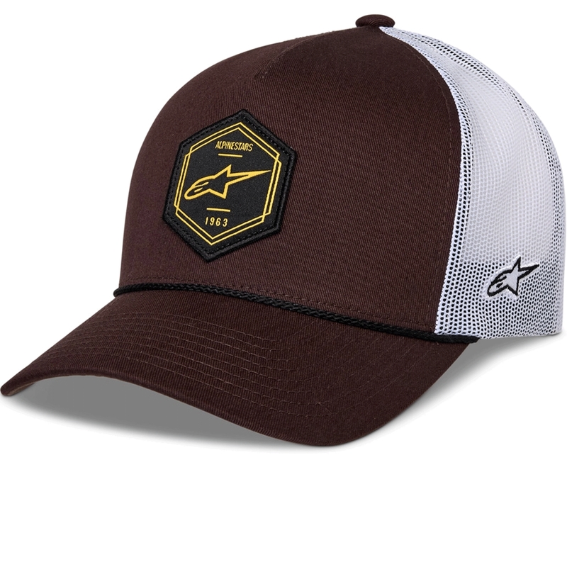 Czapka Alpinestars Hexeon Trucker Cap brązowo-biała