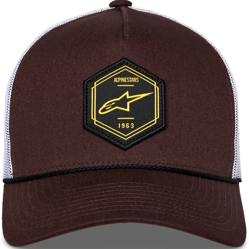Czapka Alpinestars Hexeon Trucker Cap brązowo-biała