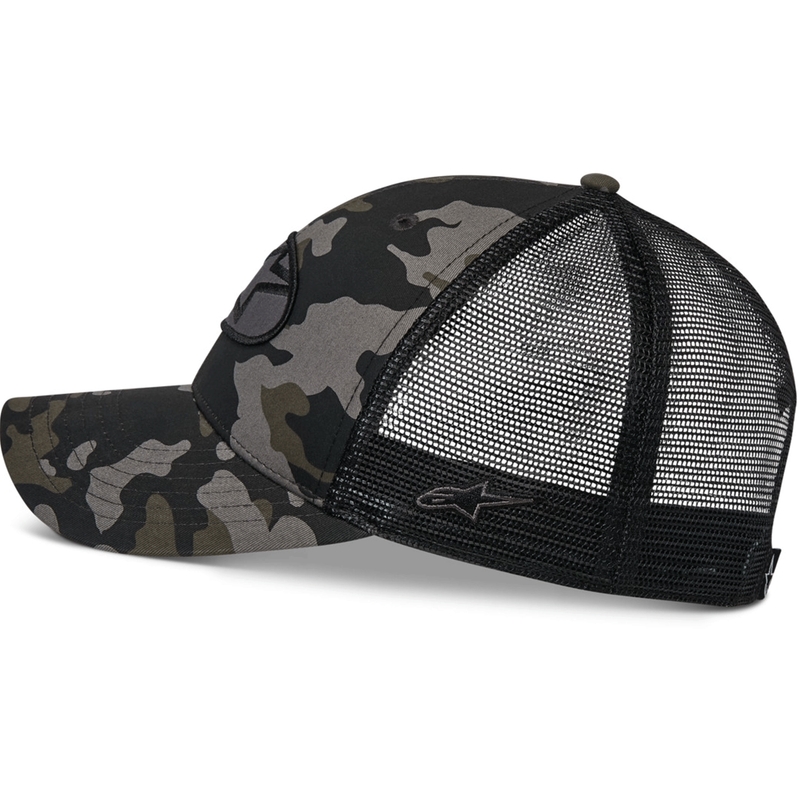 Czapka typu trucker Alpinestars Oblique Camo w kolorze czarno-kamuflażowo-czarnym