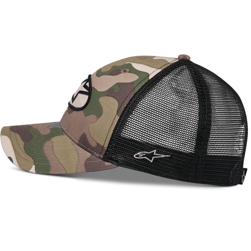Czapka typu trucker Alpinestars Oblique Camo w kolorze zielono-kamuflażowo-czarnym