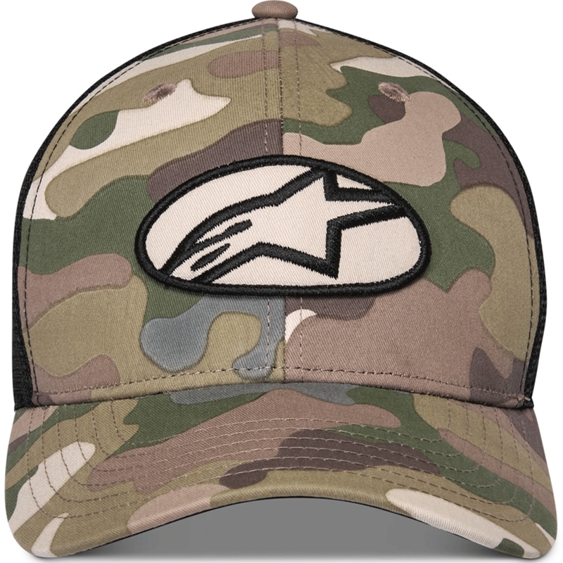 Czapka typu trucker Alpinestars Oblique Camo w kolorze zielono-kamuflażowo-czarnym