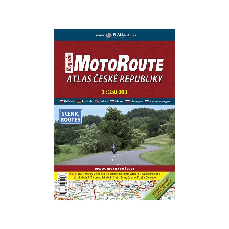 Moto mapę - przewodnik moto Czechy 1: 350000