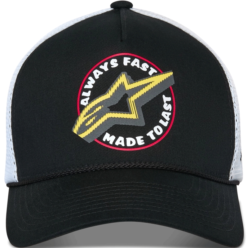 Czapka Alpinestars Aorbit Trucker w kolorze czarno-białym