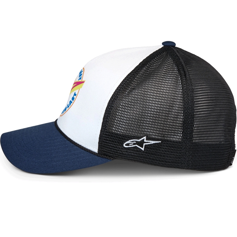Czapka Alpinestars Aorbit Trucker Cap biało-niebiesko-czarna
