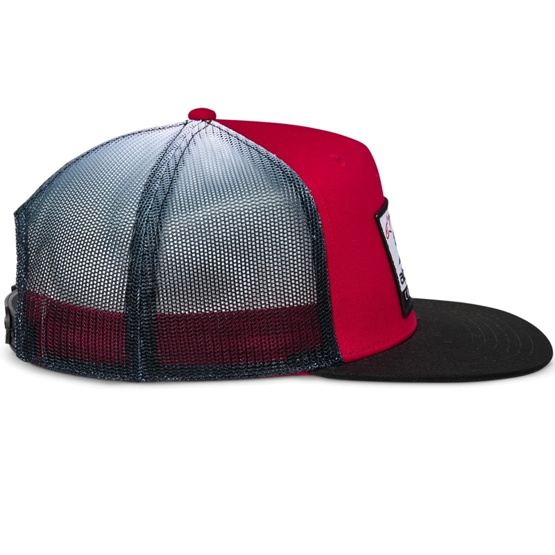 Czapka Alpinestars Cali Gradient Trucker w kolorze czerwono-czarno-białym