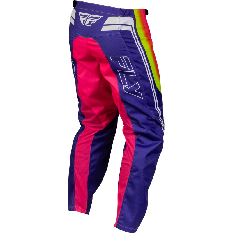 Spodnie motocrossowe FLY Racing F-16 Raze fioletowo-czerwono-żółte