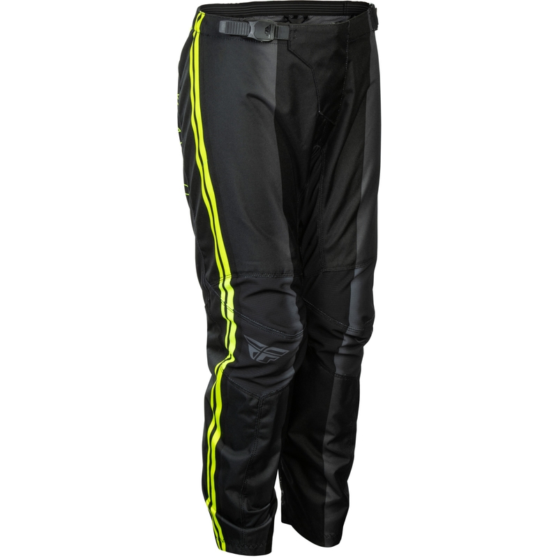 Dziecięce spodnie motocrossowe FLY Racing F-16 Raze czarno-fluo-żółte