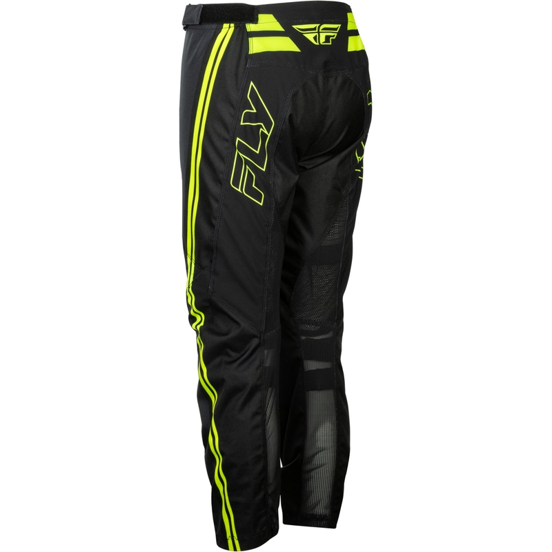Dziecięce spodnie motocrossowe FLY Racing F-16 Raze czarno-fluo-żółte