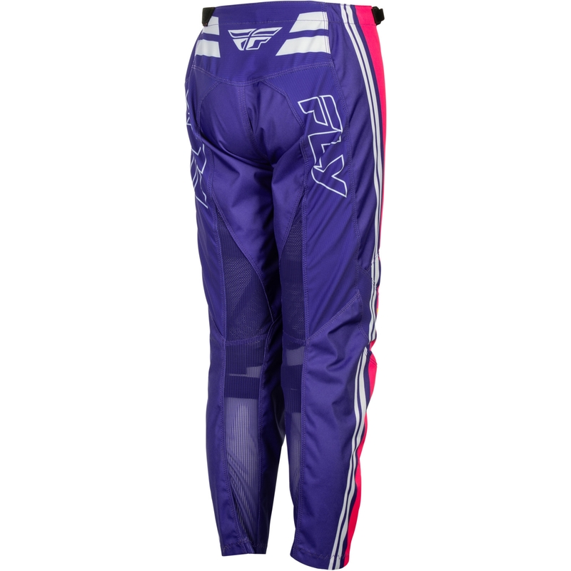 Dziecięce spodnie motocrossowe FLY Racing F-16 Raze fioletowo-czerwono-żółte