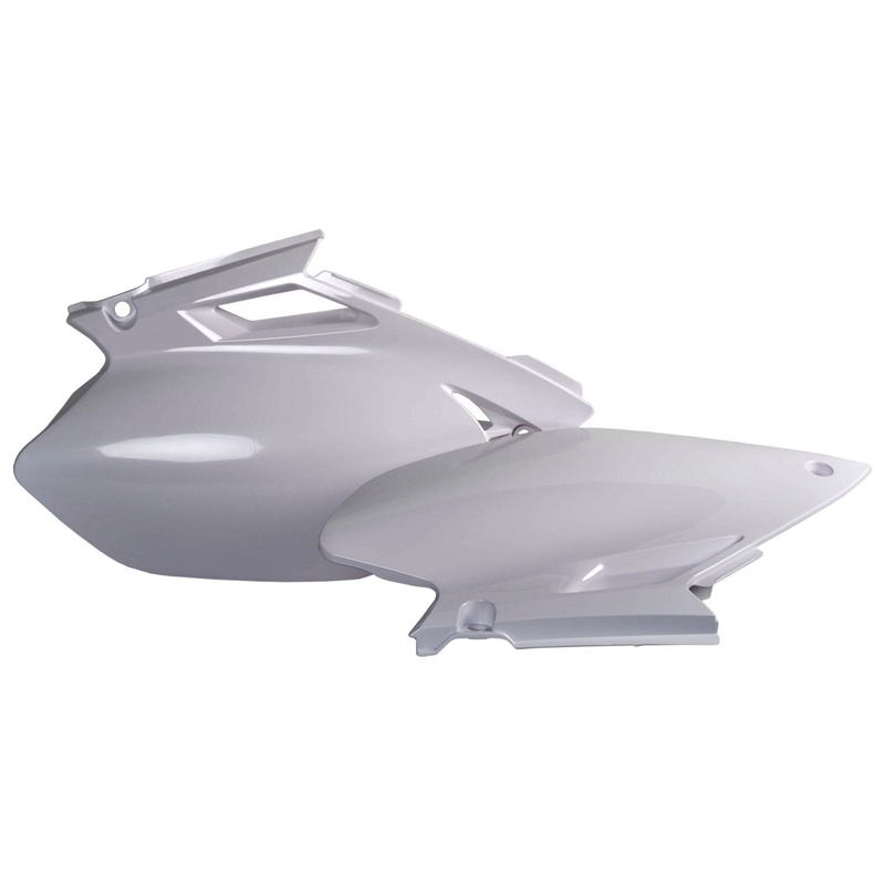 Side panels POLISPORT (pair) white for YAMAHA YZ 250 F 2003-2005, YAMAHA YZ 450 F 2003-2005