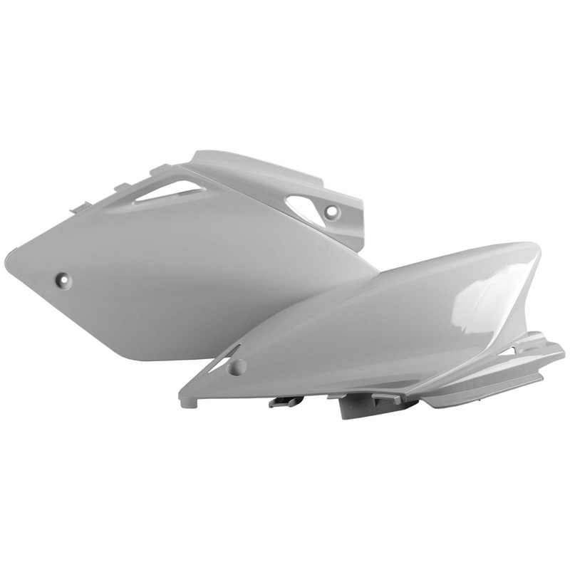 Side panels POLISPORT (pair) white for HONDA CRF 450 R 2005-2006