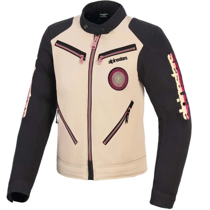Kurtka motocyklowa damska Alpinestars Stella Grace piaskowo-czarno-wielokolorowa
