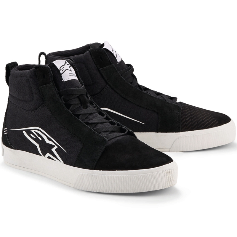 Buty motocyklowe Alpinestars Ride-63 Canvas w kolorze czarno-białym