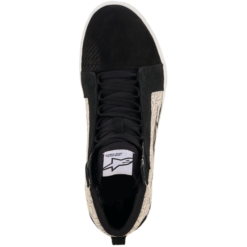 Buty motocyklowe Alpinestars Ride-63 Canvas w kolorze czarno-jasnoszarym-białym