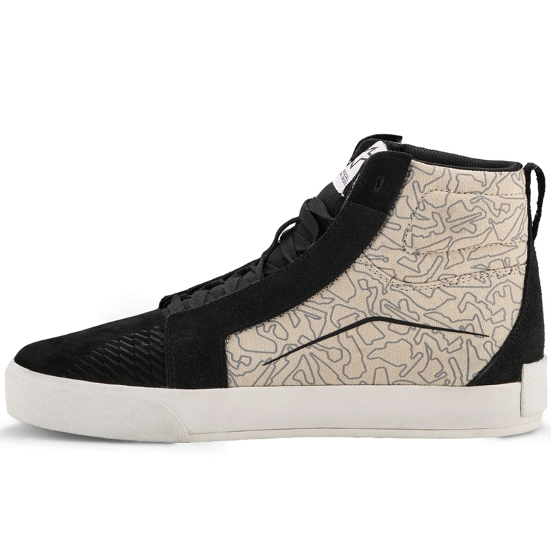 Buty motocyklowe Alpinestars Ride-63 Canvas w kolorze czarno-jasnoszarym-białym
