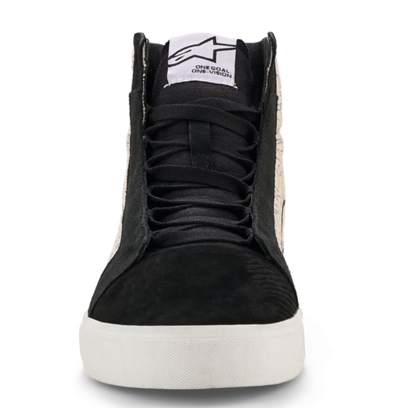 Buty motocyklowe Alpinestars Ride-63 Canvas w kolorze czarno-jasnoszarym-białym
