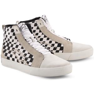 Buty motocyklowe Alpinestars Ride-63 Canvas w kolorze czarno-beżowo-białym