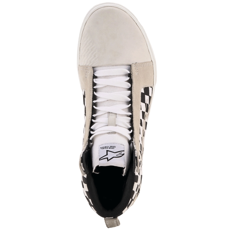 Buty motocyklowe Alpinestars Ride-63 Canvas w kolorze czarno-beżowo-białym