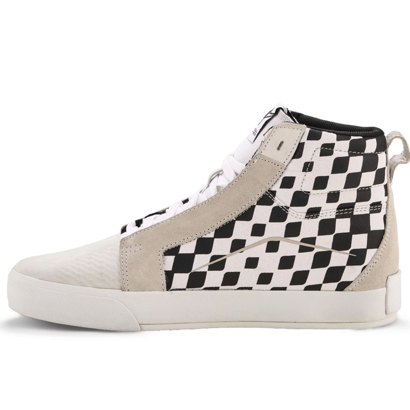 Buty motocyklowe Alpinestars Ride-63 Canvas w kolorze czarno-beżowo-białym