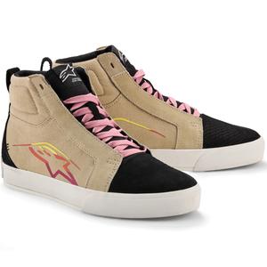 Buty motocyklowe Alpinestars Ride-63 Canvas w kolorze kremowo-czarno-białym