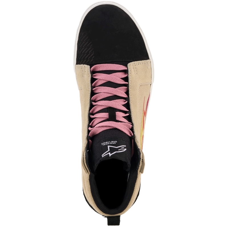 Buty motocyklowe Alpinestars Ride-63 Canvas w kolorze kremowo-czarno-białym
