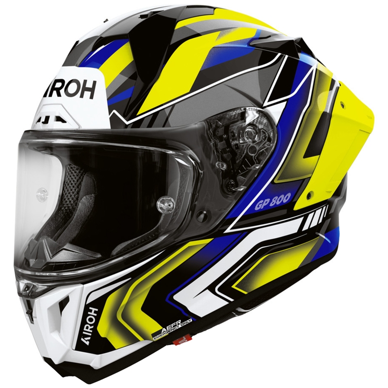 Kask motocyklowy integralny Airoh GP 800 Volt matowożółty