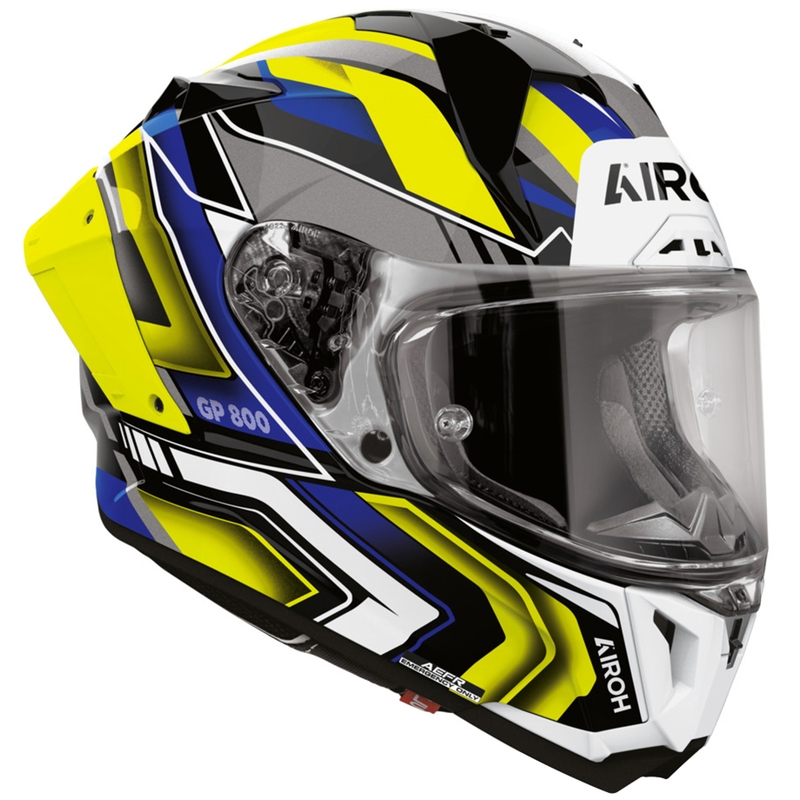 Kask motocyklowy integralny Airoh GP 800 Volt matowożółty