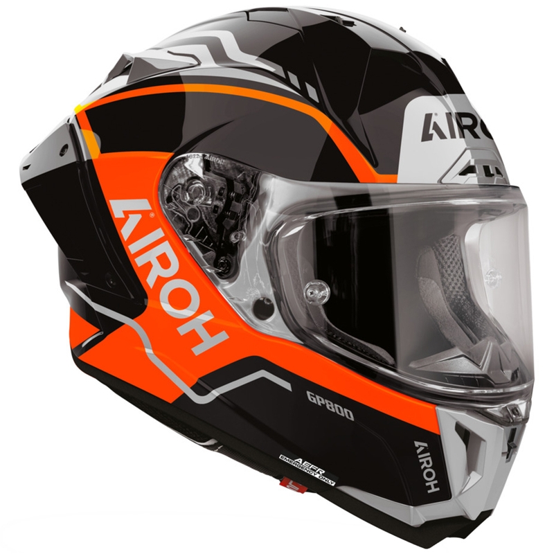 Kask motocyklowy Airoh GP 800 Lane full face fluo orange