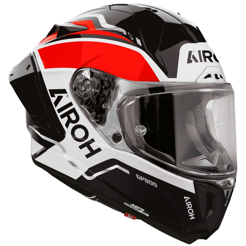 Kask motocyklowy integralny Airoh GP 800 Lane czerwony