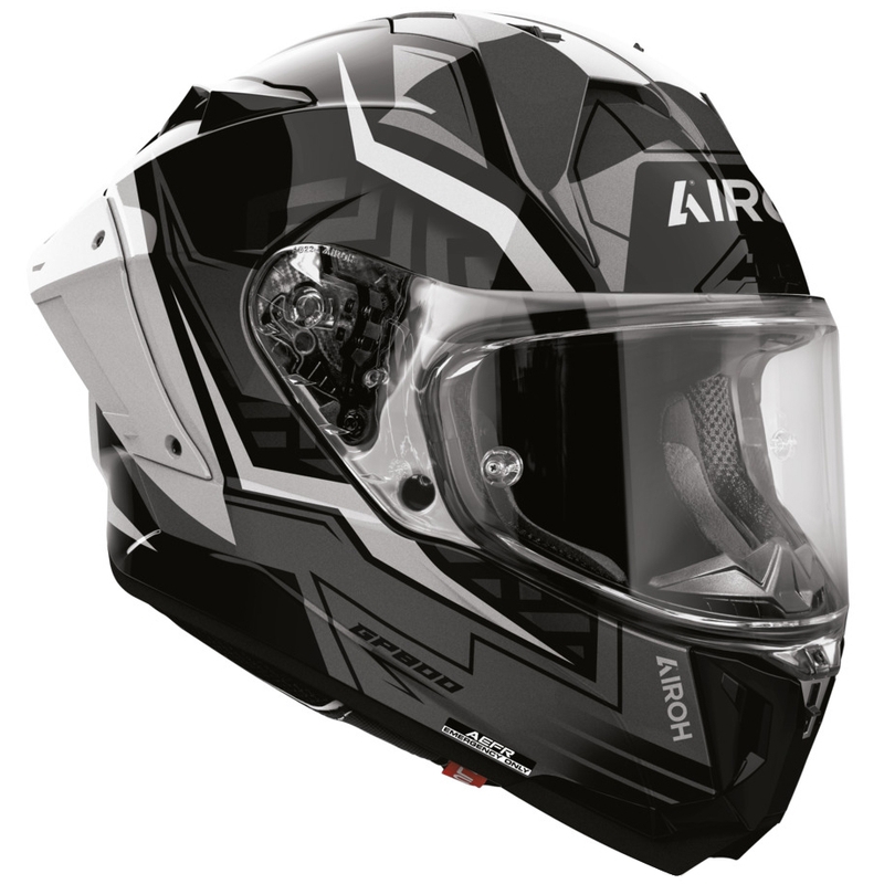 Kask motocyklowy integralny Airoh GP 800 Victory srebrny