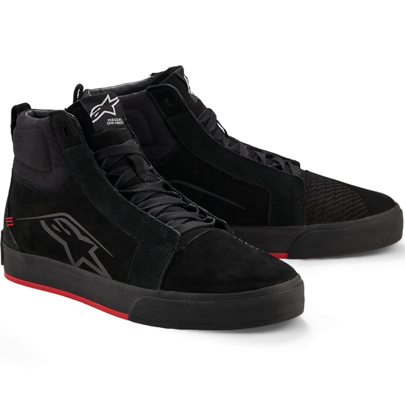 Buty motocyklowe Alpinestars Ride-63 skórzane czarno-czerwone