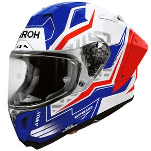 Kask motocyklowy integralny Airoh GP 800 Victory niebiesko-czerwony