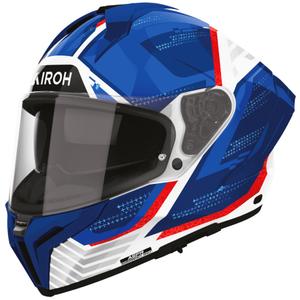 Kask motocyklowy integralny Airoh Matryx Starburst niebiesko-czerwony