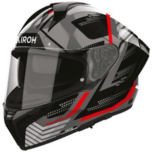 Kask motocyklowy integralny Airoh Matryx Starburst czarno-czerwony
