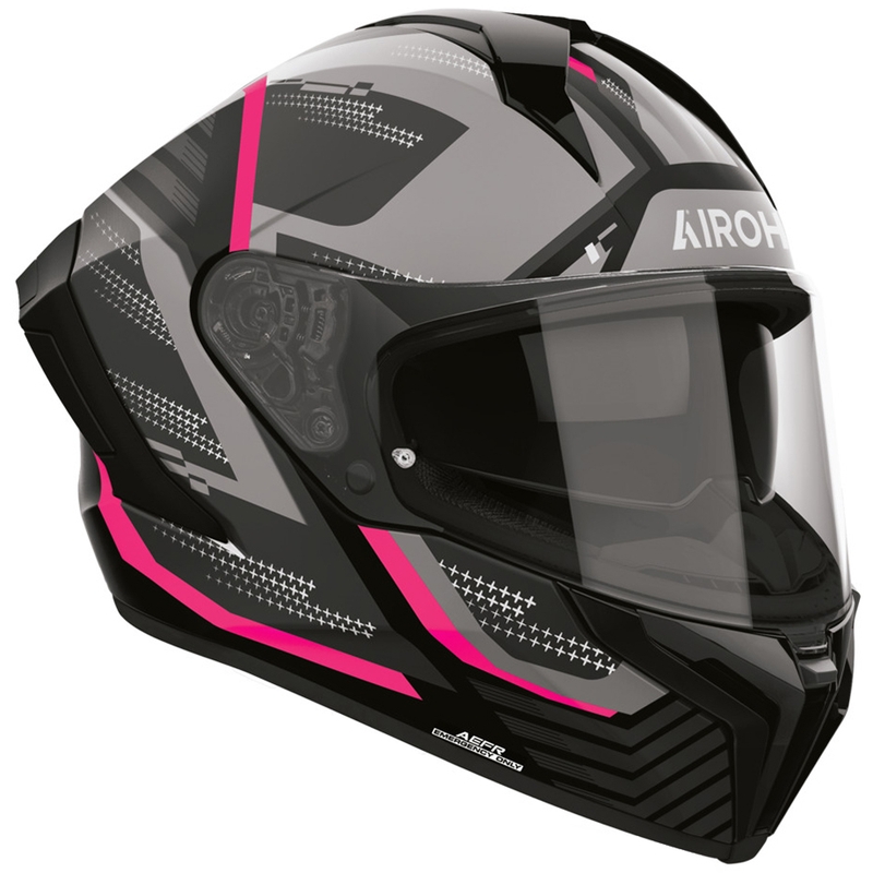 Kask motocyklowy Airoh Matryx Starburst Full Face w kolorze matowego różu