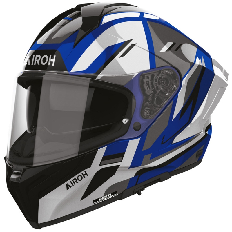 Kask motocyklowy integralny Airoh Matryx Sentry niebieski