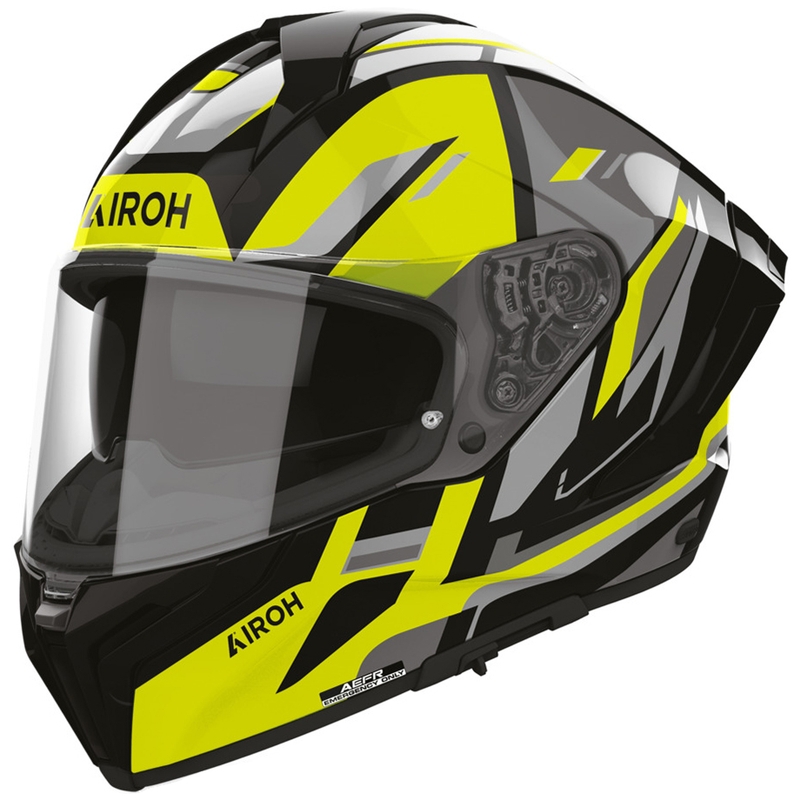 Kask motocyklowy integralny Airoh Matryx Sentry żółty