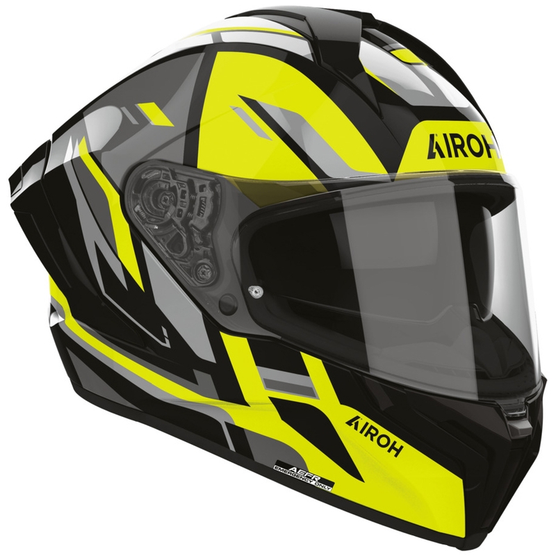 Kask motocyklowy integralny Airoh Matryx Sentry żółty