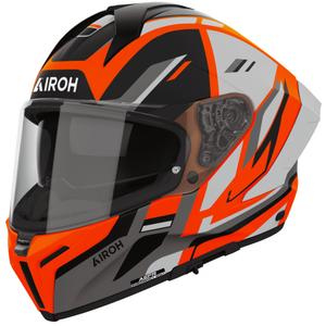 Kask motocyklowy integralny Airoh Matryx Sentry pomarańczowy