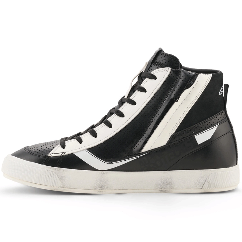 Buty motocyklowe Alpinestars Stated Flair czarno-białe