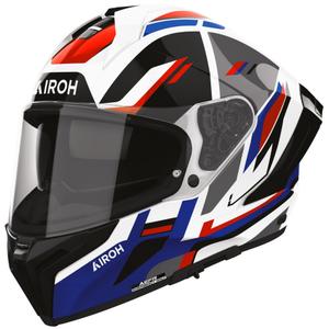Kask motocyklowy integralny Airoh Matryx Sentry czerwono-niebieski