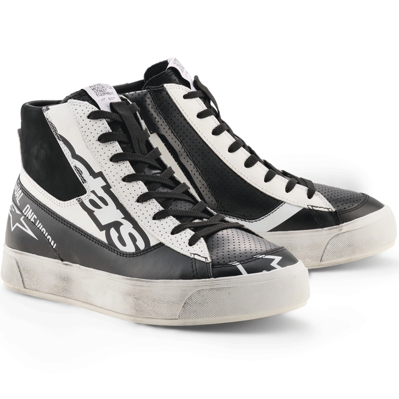 Buty motocyklowe damskie Alpinestars Stella Stated Flair czarno-białe