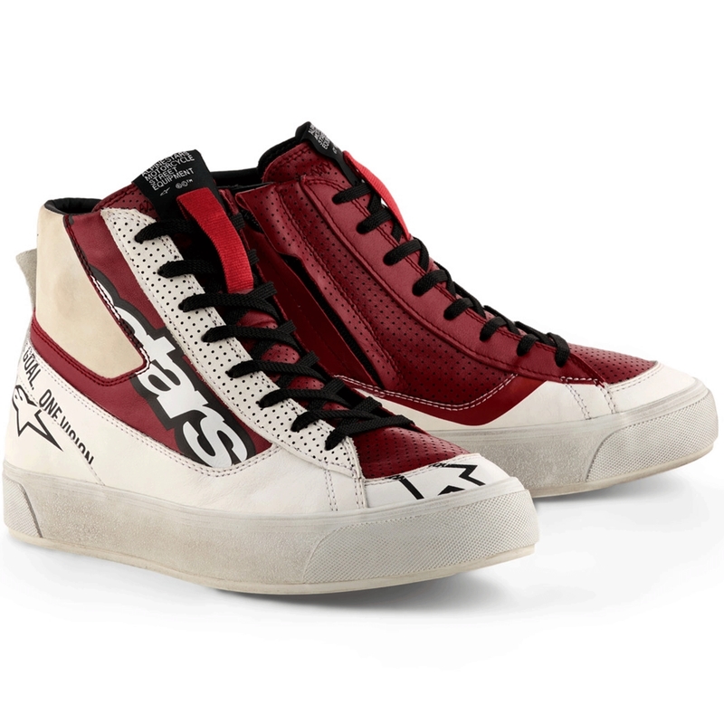 Buty motocyklowe damskie Alpinestars Stella Stated Flair biało-czerwone