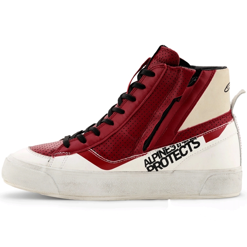Buty motocyklowe damskie Alpinestars Stella Stated Flair biało-czerwone