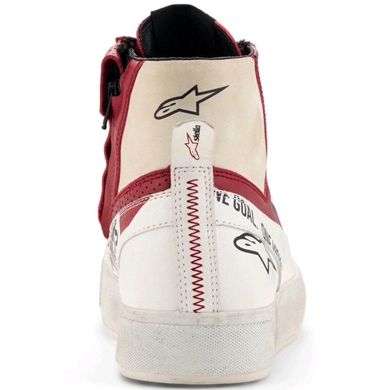 Buty motocyklowe damskie Alpinestars Stella Stated Flair biało-czerwone