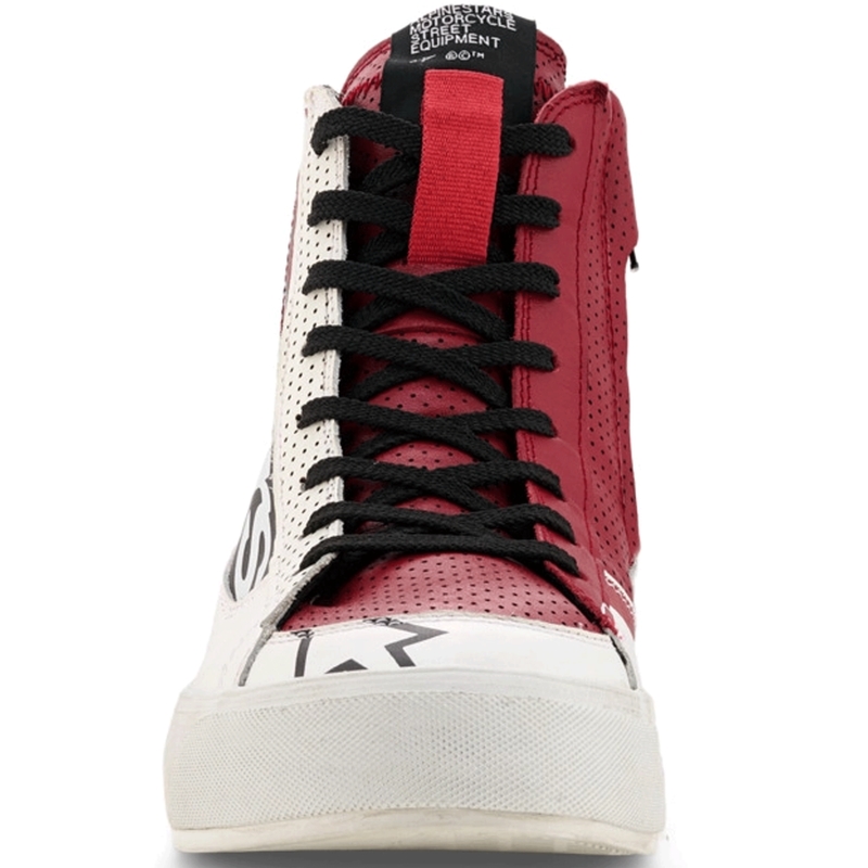 Buty motocyklowe damskie Alpinestars Stella Stated Flair biało-czerwone