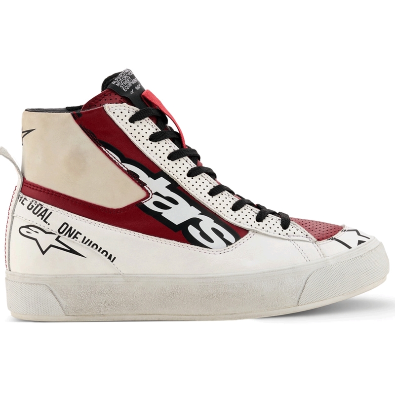 Buty motocyklowe damskie Alpinestars Stella Stated Flair biało-czerwone