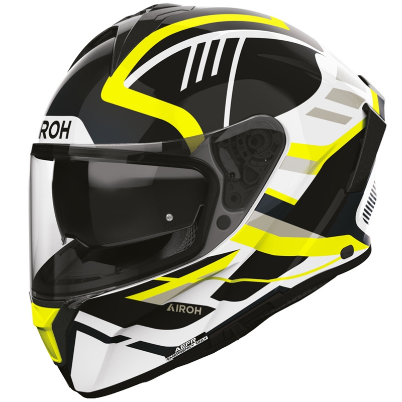 Kask motocyklowy Airoh Spark 2 Luma Full Face, żółty