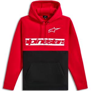 Bluza z kapturem Alpinestars Parallel czerwono-czarna